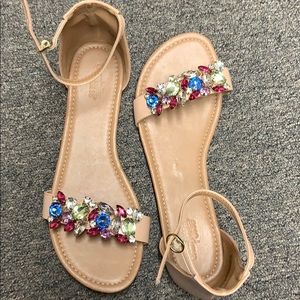 Faux Gem Sandals  💎